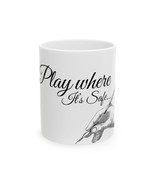 Artistic Ceramic Mug &quot;Play Where It&#39;s Safe&quot; Unique Gift for Artists Coff... - $19.90 CAD+