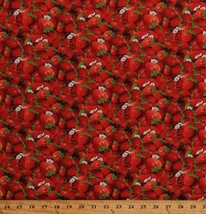 Cotton Strawberries Strawberry Fruits Berry Good Fabric Print by Yard D650.07 - £9.55 GBP
