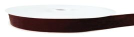 Abbaoww Coffee Velvet Ribbon 5/8 Inch 25 Yards Single Face Velvet Ribbon - $209.38 MXN