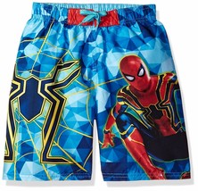SPIDER-MAN MARVEL AVENGERS Swim Trunks Bathing Suit Boys Size 4 UPF-50+ ... - $14.99