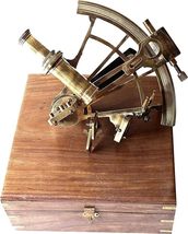 Model Brass Sextant Marine Sea Collectible | Ship History Telescope Navigational - £73.59 GBP
