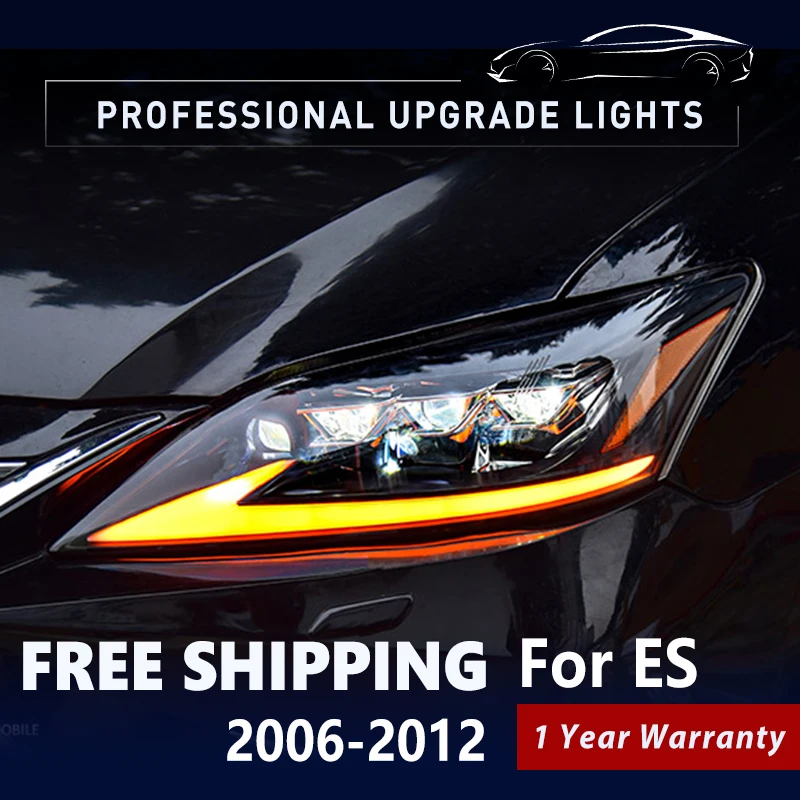 Car Lights For Lexus ES ES350 ES240 2006-2012 LED Headlights Assembly Upgrade - £964.74 GBP
