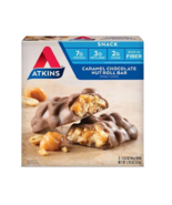 Atkins Advantage Snack Bars Caramel Chocolate Nut Roll1.55oz x 5 pack - $12.99