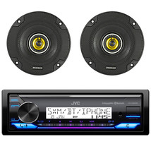 JVC KD-X38MBS Single DIN Bluetooth USB Stereo Receiver, 2x 4&quot; 150W Car Speakers - £242.42 GBP