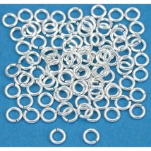 100 Sterling Silver Open Jump Rings Parts 22 Gauge 3mm - £10.14 GBP