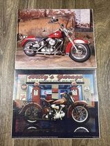 Harley Davidson Motorcycle Prints Willy’s Garage Route 66 8x10 - Set of 2 - $11.99