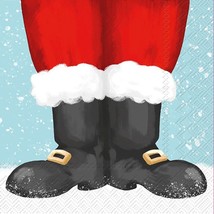 Boston International Christmas Cocktail Napkins- Santa Boots - £14.38 GBP