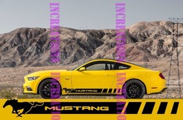 For 1Set/2pcs   Racing Side Stripes Decals Gt Shelby Convertible Sticketrs   sty - £64.22 GBP