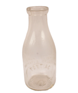 Antique Pontiac Dairy Illinois Glass Milk Bottle One Quart - $322.92 MXN