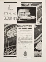 1929 Print Ad Sterling Dolphin 6-Cyl &amp; Eight Cy Marine Engines Buffalo,New York - $21.58