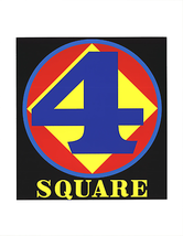 Robert Indiana Polygon: Square (Number Four), 1997 - £1,187.04 GBP