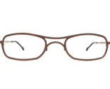 L.a.Eyeworks Brille Rahmen SLIM 553 Brown Rechteckig Voll Felge 48-23-125 - £51.58 GBP