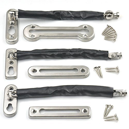 Bluemoona 1 Sets - Door Chain Guard Security Lock Latch Sliding Fastener Home 30