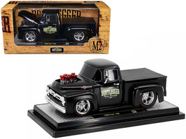 1956 Ford F-100 Pickup Truck Matt Black &quot;Lunati Bootlegger&quot; Limited Edition t... - £41.79 GBP