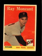 1958 Topps #447 Ray Monzant Vgex Giants *SBA1046 - £2.15 GBP