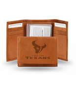 NFL Houston Texans Embossed Pecan Genuine Leather Billfold Wallet - $33.92 CAD