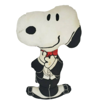 17&quot; Vintage Snoopy Cut N Sew Fabric Puppy Dog Stuffed Animal Plush Toy Pillow - £22.02 GBP