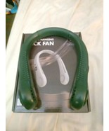 Neck Fan Vaneless Hanging Green USB Great for Indoor &amp; Outdoors - $337.30 MXN