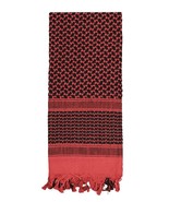 Red/Black Shemagh Heavyweight Tactical Desert Keffiyeh Scarf 100% Cotton... - $354.81 MXN