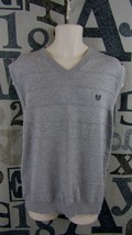 New Chaps Premium Men 2XL V-Neck Cotton Sweater Vest Grey Heather Front Logo $45 - £30.29 GBP