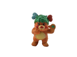 1986 Popples Pvc Figure Orange Puzzle Rubber Green Hair - £7.39 GBP