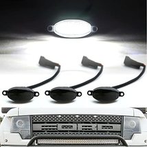Octane Lighting White LED Smoked Front Grill Marker Lenses for 09-14 &amp; 17 Ford F - £31.11 GBP