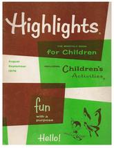 Highlights,the monthly book for Children,1976,Vol. 31,number 7,August-Se... - $9.75