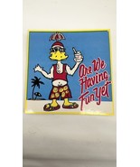Are We Having Fun Yet 1980’s Duck At The Beach Vintage Sticker - €7,65 EUR