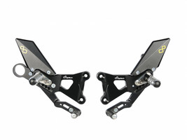 Lightech BMW S1000RR S1000R HP4 Adjustable Rear Sets Rearsets &amp; Fixed Fo... - £472.28 GBP