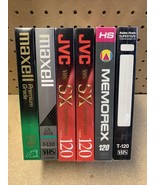 6 Pk Maxell, JVC, Memorex, Radio Shack Blank VHS VCR Tapes Sealed New - $20.85 CAD