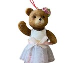 Midwest-CBK Little Teddy Bear Ballerina Ornament 3 in NWT - £5.48 GBP