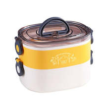 Large Capacity Oval Divided Portable Office Insulation Lunch Box, Specification: - £4.73 GBP