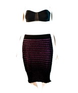 Alexander Wang T Stretch Knit Pink &amp; Black Skirt sz XS NWT - $122.54 CAD