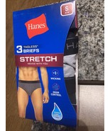 Hanes 3 Pk Stretch Tagless Briefs S (28-30&quot;) Men&#39;s  Wicking &amp; Odor Control - $19.46 CAD