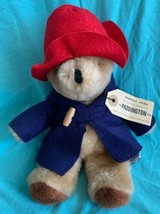 Vintage 8” EDEN Paddington BEAR Plush Stuffed Animal Blue Coat Red Hat 1981 - £11.78 GBP