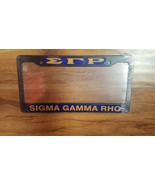 SIGMA GAMMA RHO Sorority  Plastic License Plate Frame Black Divine 9 Frame - €15,42 EUR