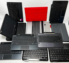 Lot of 11 - Nokia, Dell, HP, ASUS, Logitech, Lenovo Tablet Dock/Keyboards - £27.19 GBP