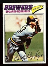 Milwaukee Brewers Eduardo Rodriguez 1977 Topps Baseball Card # 361 Vg - £0.39 GBP