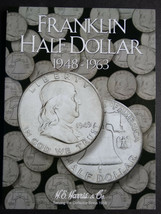He Harris Franklin Half Dollars Coin Folder 1948-1963 Album Book 2695 - $9.55