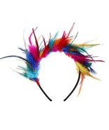 Women&#39;s 20s Feather Fascinator Headband Rainbow Fascinator Feather Headp... - $33.80