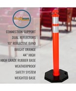 44&quot; Delineator Reflective Cone Traffic Safety Cone with Base for Hazards... - $138.90 CAD+