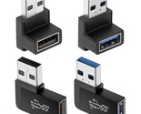 90 Degree Usb 3.0 Adapter (4 Pack), Vertical Up And Down Angle, Horizont... - £14.37 GBP