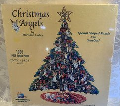 Christmas Angels 1000 Piece Jigsaw Puzzle Special Shape Mary Ann Lasher ... - £9.94 GBP