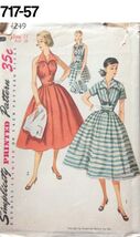 VTG Sewing Pattern Simplicity #4249 Size 11 Bust 29 Sun Dress Unused 1953 - $17.82