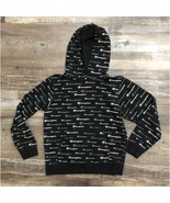 Champion Youth Boys Large Black All Over Print Hoodie Sweatshirt - $13.07
