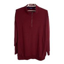 Roundtree &amp; Yorke Mens Jacket Adult Size 4XL Tall Maroon Pullover Shirt ... - £42.35 GBP