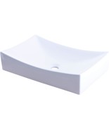 Novatto Np-01141 Ceramic Above Counter Rectangular Bathroom Sink,, Gloss... - $165.99