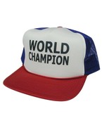 WORLD CHAMPION Trucker Hat mesh hat snapback hat adjustable - $25.28 CAD