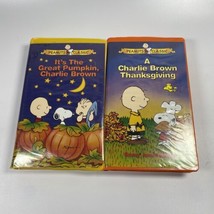 PEANUTS- 2 CLASSIC TAPES - IT&#39;S THE GREAT PUMPKIN &amp; A CHARLIE BROWN THAN... - £6.64 GBP