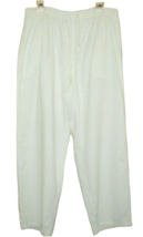 Only Necessities Women 18W Linen Blend Pants w Pockets Mach Wash EUC - £19.60 GBP